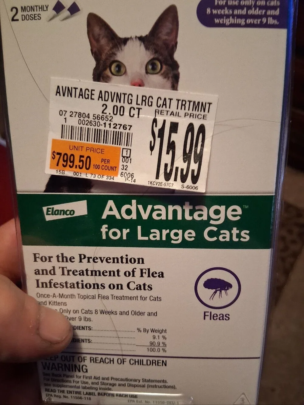 2 Packs of Advantage Flea Treatment And Prevention For Cats